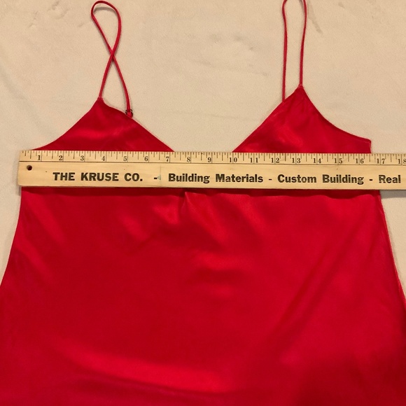 JCrew Red M Silk Camisole Adjustable Straps - Picture 5 of 7